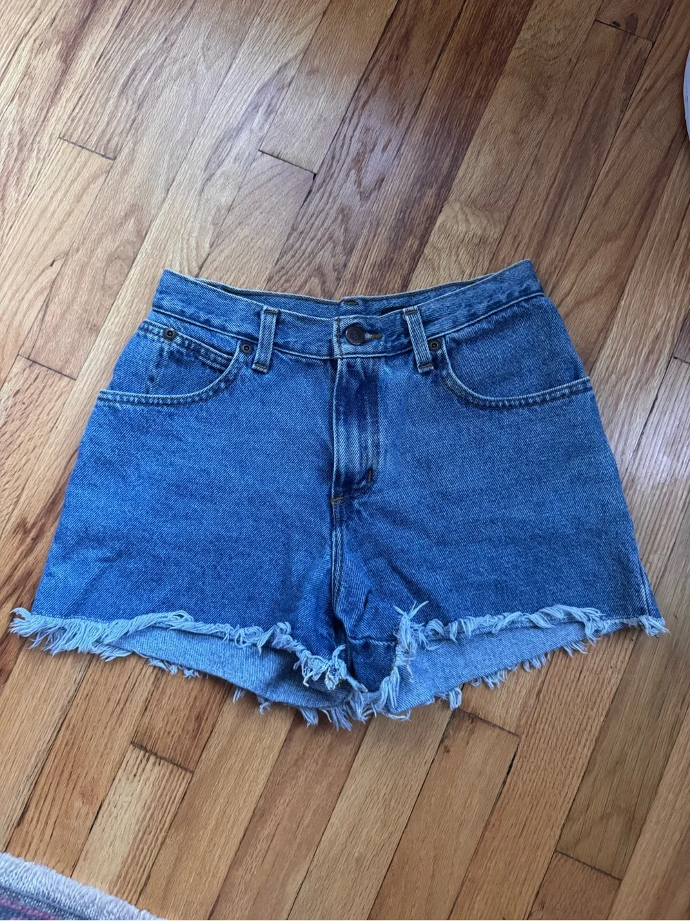 Vintage denim cut off shorts